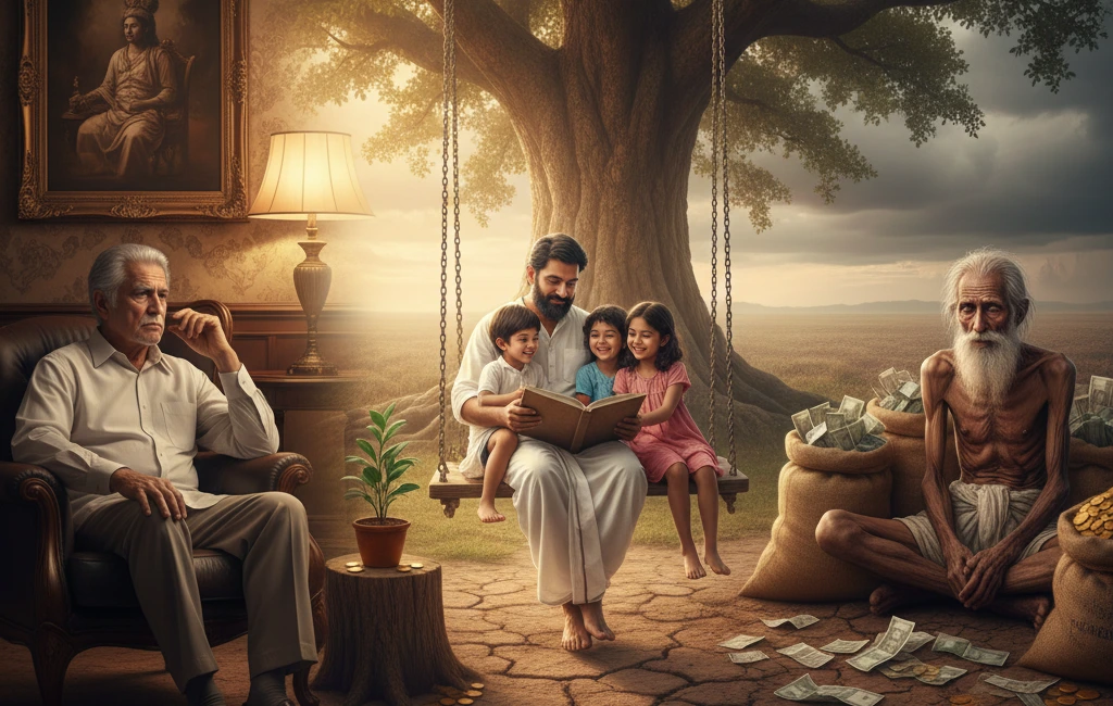 wealth management story three friends' journey in telugu