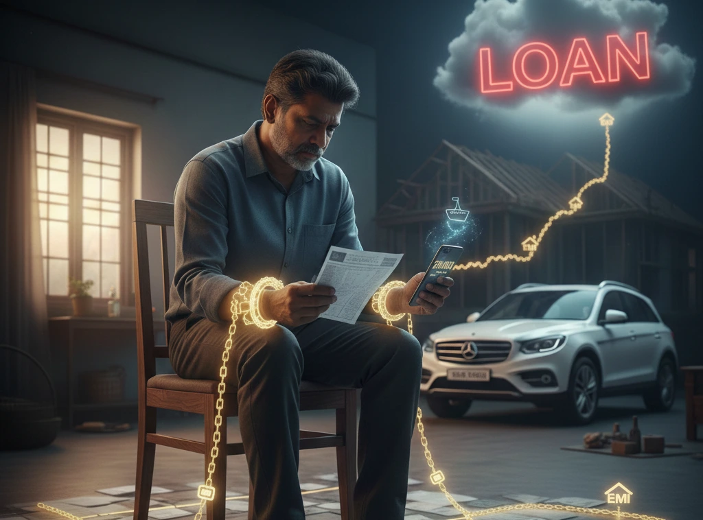 middle class loan trap and emi stress story